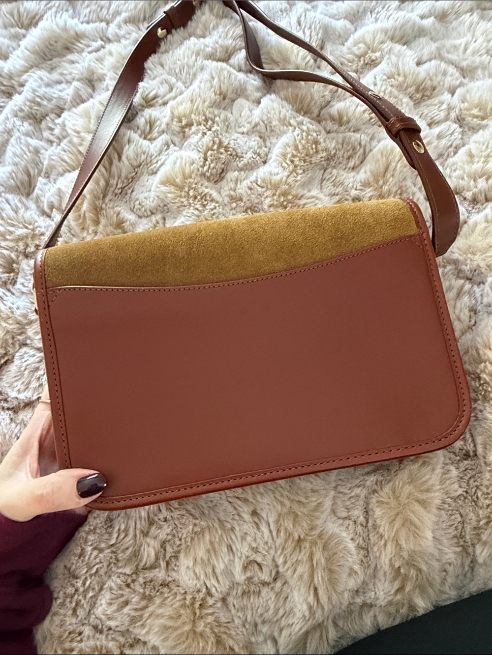 Sézane Milo Vintage Bag in Multi Taupe - Picture 2 of 7